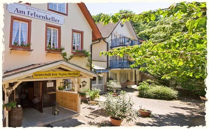 Hotel-Bio Gasthaus Am Felsenkeller Staufen im Breisgau Buitenkant foto